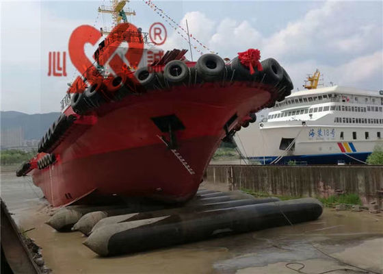 type cylindrique de 5-6layers Marine Rubber Airbags Ship Landing