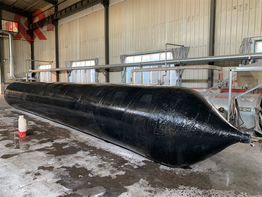 Airbag de lancement sous pression de roulement à double bras unique pour le lancement de navires