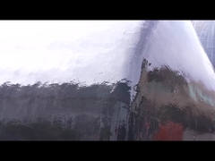 gros plan de la rampe remplie de mousse